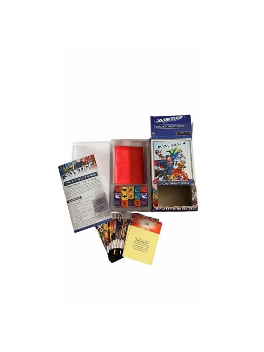 Justice League Dice Masters 2-Player Starter Set WizKids Complete Used